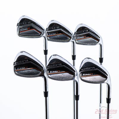 Cobra King F7 Iron Set 5-PW Cobra F7 Stock Steel Shaft Stiff Right Handed 38.5in