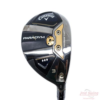 Callaway Paradym Triple Diamond Fairway Wood 3 Wood 3W 15° PX HZRDUS Silver Gen4 60 Graphite Regular Right Handed 43.0in