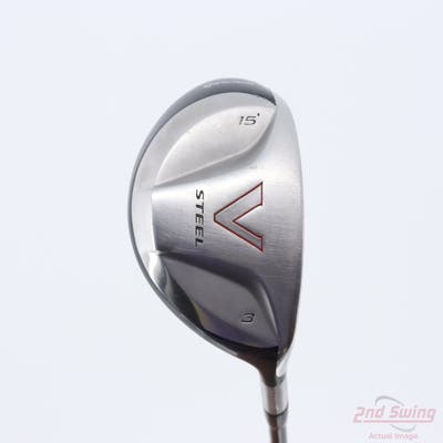 TaylorMade V Steel Fairway Wood 3 Wood 3W 15° Fujikura Speeder 757 Graphite Stiff Right Handed 43.0in