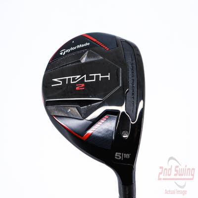 TaylorMade Stealth 2 Fairway Wood 5 Wood 5W 18° Matrix Ozik 50X4 White Tie Graphite Senior Right Handed 43.0in