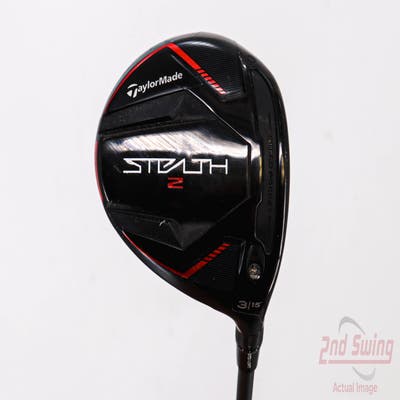 TaylorMade Stealth 2 Fairway Wood 3 Wood 3W 15° PX HZRDUS Smoke Black 70 Graphite Stiff Right Handed 43.25in