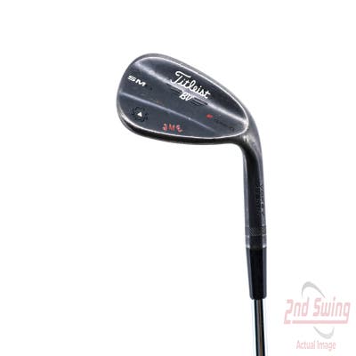 Titleist Vokey SM6 Jet Black Wedge Gap GW 52° 8 Deg Bounce F Grind Stock Steel Wedge Flex Right Handed 35.5in