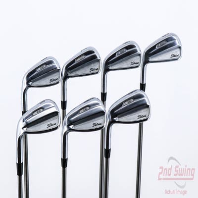 Titleist 2021 T100 Iron Set 5-PW GW Aerotech SteelFiber fc90cw Graphite Regular Left Handed 38.5in