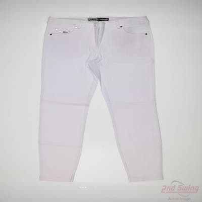 New Womens Jamie Sadock Pants 14 x White MSRP $110