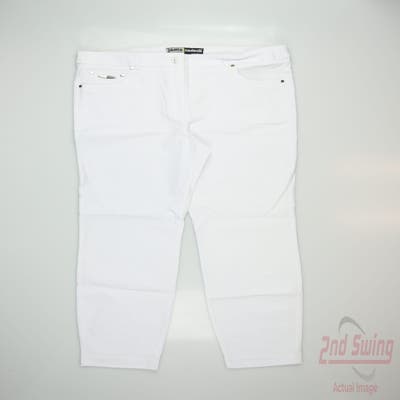 New Womens Jamie Sadock Pants 12 x White MSRP $110