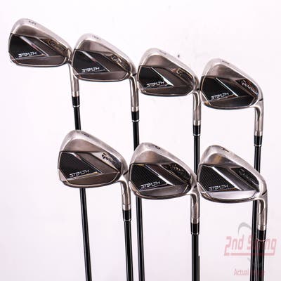 TaylorMade Stealth Iron Set 5-PW AW Fujikura Ventus Red 6 Graphite Regular Right Handed 38.5in