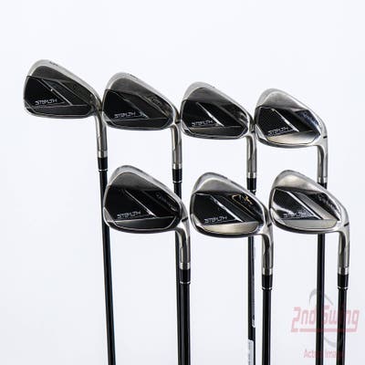 TaylorMade Stealth Iron Set 5-PW AW Fujikura Ventus Red 6 Graphite Regular Right Handed 38.5in