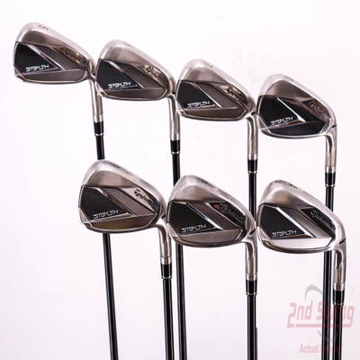 TaylorMade Stealth Iron Set 5-PW AW Fujikura Ventus Red 6 Graphite Regular Right Handed 38.5in