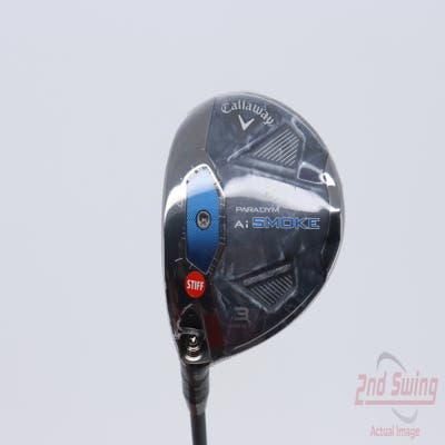 Mint Callaway Paradym Ai Smoke Max D Fairway Wood 3 Wood 3W 15° MCA Tensei AV-XLINK Blue 65 Graphite Stiff Left Handed 43.25in