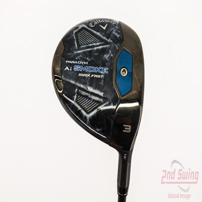 Mint Callaway Paradym Ai Smoke Max Fast Fairway Wood 3 Wood 3W 16° MCA Tensei Blue/Silver 40 Graphite Senior Right Handed 43.25in