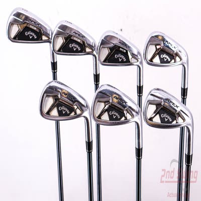 Callaway Apex DCB 21 Iron Set 5-PW AW UST Mamiya Recoil 65 Dart Graphite Senior Right Handed 37.5in