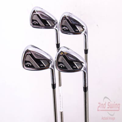 Callaway Mavrik Pro Iron Set 7-PW UST Mamiya Recoil ZT9 F3 Graphite Regular Right Handed 37.5in