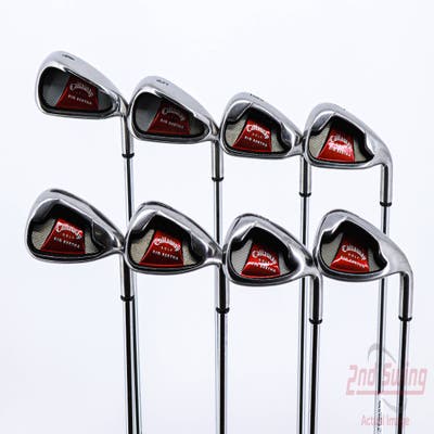 Callaway 2008 Big Bertha Iron Set 4-PW AW Callaway Big Bertha Steel Steel Uniflex Right Handed 38.25in