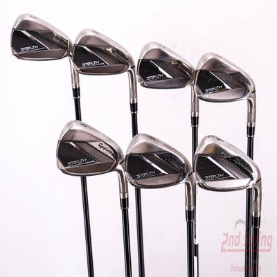 TaylorMade Stealth Iron Set 5-PW AW Fujikura Ventus Red 6 Graphite Regular Right Handed 38.5in