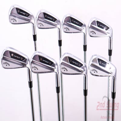 Mint Callaway Apex Pro 24 Iron Set 4-PW GW Dynamic Gold Mid 115 Steel Stiff Right Handed 38.0in