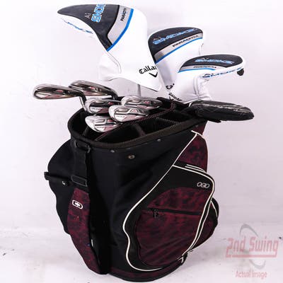 Complete Set of Women's Cobra & Odyssey Golf Clubs + OGIO Cart Bag - Right Hand Ladies Flex Graphite Shaft