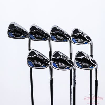 Tour Edge Hot Launch C521 Iron Set 5-PW AW Aldila Rogue Black 55 Graphite Senior Right Handed 38.5in