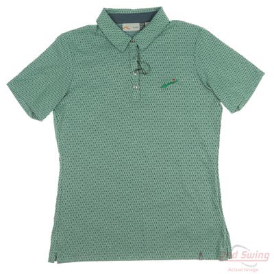 New W/ Logo Womens KJUS Polo Medium M Green MSRP $137