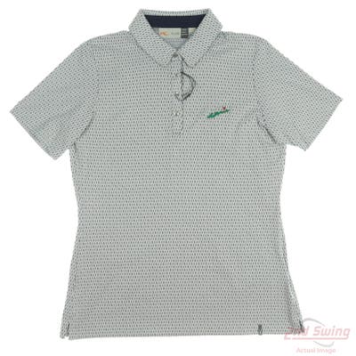 New W/ Logo Womens KJUS Polo Medium M White MSRP $137