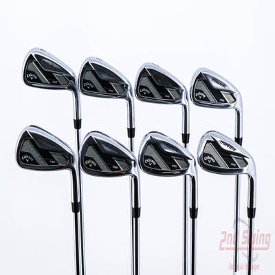 Callaway Mavrik Pro Iron Set 4-PW AW TT Elevate Tour VSS Pro Steel X-Stiff Right Handed Red dot 38.0in