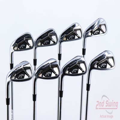 Callaway Apex 21 Iron Set 4-PW AW True Temper AMT White S300 Graphite Stiff Left Handed 39.0in