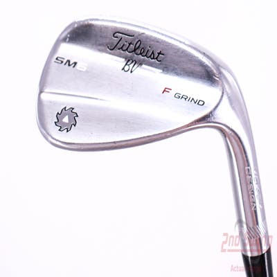 Titleist Vokey SM6 Tour Chrome Wedge Gap GW 50° 8 Deg Bounce F Grind SM6 BV Steel Wedge Flex Right Handed 36.0in