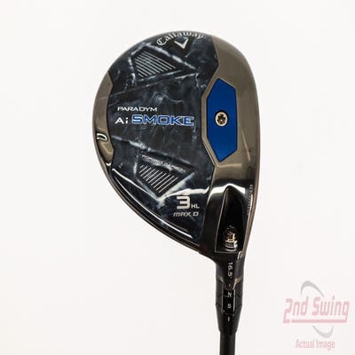 Mint Callaway Paradym Ai Smoke Max D Fairway Wood 3 Wood HL 16.5° Project X Cypher 2.0 50 Graphite Senior Right Handed 43.25in