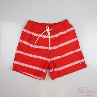 New Mens Southern Tide Shorts Small S Red MSRP $50