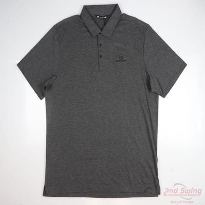 New W/ Logo Mens Travis Mathew Polo XX-Large XXL Black MSRP $100