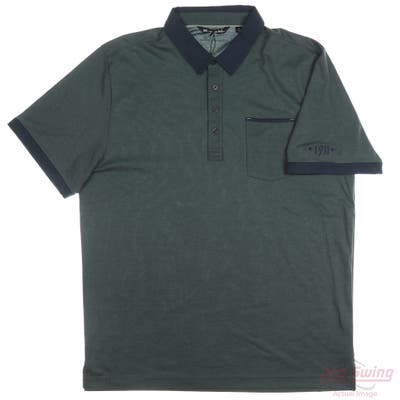 New W/ Logo Mens Travis Mathew Polo XX-Large XXL Green MSRP $100