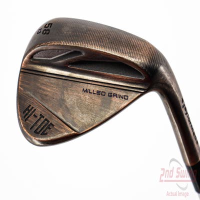 TaylorMade Milled Grind HI-TOE 3 Copper Wedge Lob LW 58° 13 Deg Bounce FST KBS Hi-Rev 2.0 115 Steel Wedge Flex Right Handed 35.0in