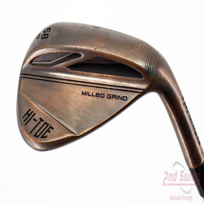 TaylorMade Milled Grind HI-TOE 3 Copper Wedge Lob LW 58° 13 Deg Bounce FST KBS Hi-Rev 2.0 115 Steel Wedge Flex Right Handed 35.0in