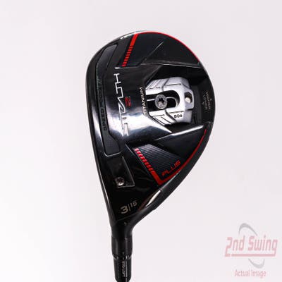 TaylorMade Stealth 2 Plus Fairway Wood 3 Wood 3W 15° PX HZRDUS Smoke Red RDX 65 Graphite Regular Left Handed 43.25in