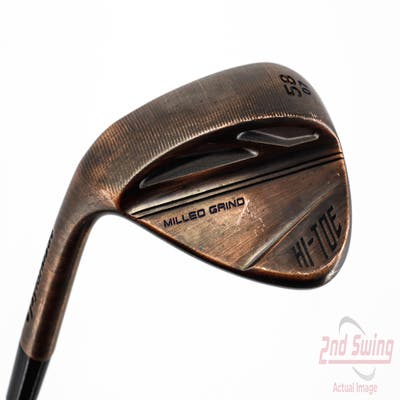 TaylorMade Milled Grind HI-TOE 3 Copper Wedge Lob LW 58° 7 Deg Bounce FST KBS Hi-Rev 2.0 115 Steel Wedge Flex Left Handed 35.0in