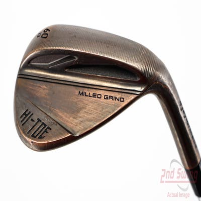 TaylorMade Milled Grind HI-TOE 3 Copper Wedge Lob LW 60° 13 Deg Bounce FST KBS Hi-Rev 2.0 115 Steel Wedge Flex Right Handed 35.0in