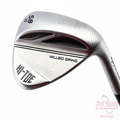 TaylorMade Milled Grind HI-TOE 3 Chrome Wedge Lob LW 58° 10 Deg Bounce FST KBS Hi-Rev 2.0 115 Steel Wedge Flex Right Handed 35.0in