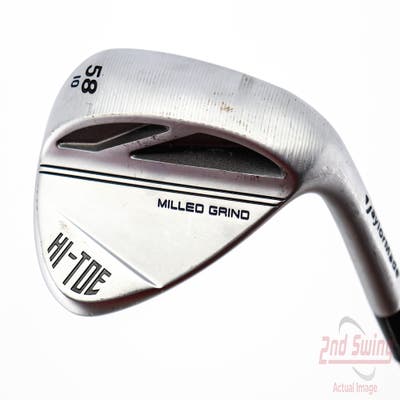 TaylorMade Milled Grind HI-TOE 3 Chrome Wedge Lob LW 58° 10 Deg Bounce FST KBS Hi-Rev 2.0 115 Steel Wedge Flex Right Handed 35.0in