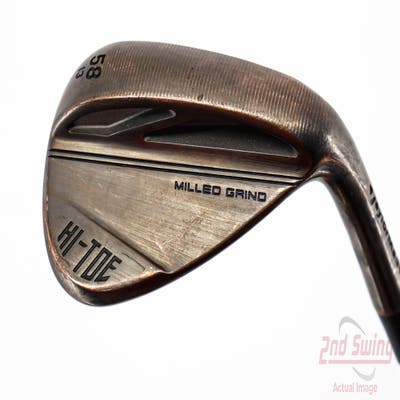 TaylorMade Milled Grind HI-TOE 3 Copper Wedge Lob LW 58° 13 Deg Bounce FST KBS Hi-Rev 2.0 115 Steel Wedge Flex Right Handed 35.0in