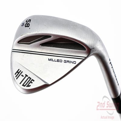 TaylorMade Milled Grind HI-TOE 3 Chrome Wedge Lob LW 58° 10 Deg Bounce FST KBS Hi-Rev 2.0 115 Steel Wedge Flex Right Handed 35.0in