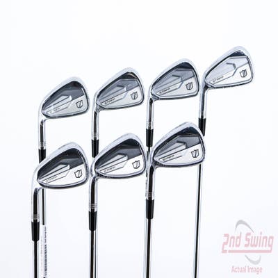 Mint Wilson Staff 2024 Staff Model CB Iron Set 4-PW Dynamic Gold Mid 115 Steel Stiff Left Handed 38.25in