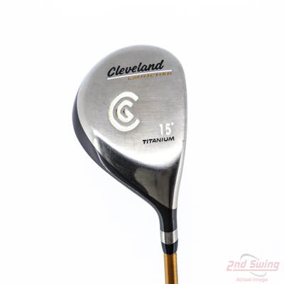 Cleveland Launcher Titanium Fairway Wood 3 Wood 3W 15° Fujikura Launcher Gold Graphite Stiff Right Handed 43.5in