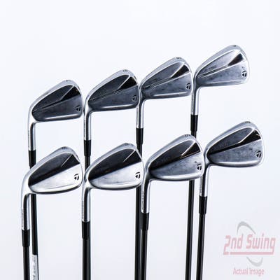 TaylorMade 2021 P790 Iron Set 4-PW AW UST Mamiya Recoil 760 ES Graphite Senior Left Handed 38.25in