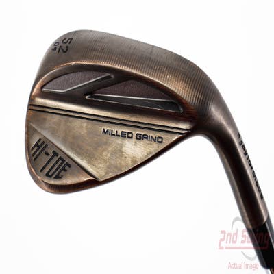 TaylorMade Milled Grind HI-TOE 3 Copper Wedge Gap GW 52° 9 Deg Bounce FST KBS Hi-Rev 2.0 115 Steel Wedge Flex Right Handed 35.5in