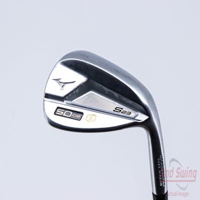 Mizuno S23 Satin Chrome Wedge Gap GW 50° 8 Deg Bounce S Grind FST KBS Hi-Rev 2.0 115 Steel Wedge Flex Right Handed 35.25in