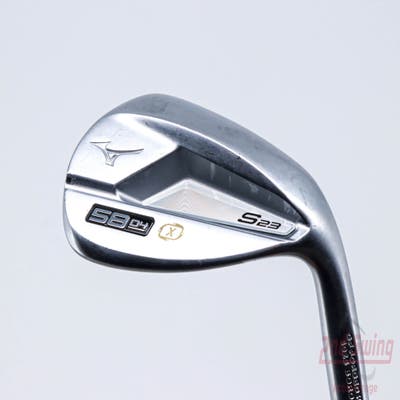 Mizuno S23 Satin Chrome Wedge Lob LW 58° 4 Deg Bounce X Grind FST KBS Hi-Rev 2.0 115 Steel Wedge Flex Right Handed 35.25in