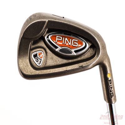 Ping i10 Single Iron 7 Iron Stock Steel Shaft Steel Regular Right Handed Yellow Dot 37.25in