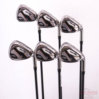 Callaway Mavrik Max Iron Set 6-PW AW UST Mamiya Helium 5 Graphite Ladies Right Handed 37.75in