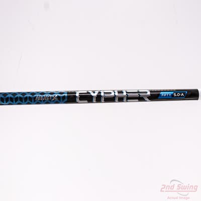 Used W/ Cleveland Adapter Project X Cypher Black 50g Driver Shaft Senior 43.75in