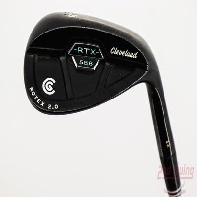 Cleveland 588 RTX 2.0 CB Black Satin Wedge Lob LW 58° 12 Deg Bounce True Temper Dynamic Gold Steel Wedge Flex Right Handed 35.25in