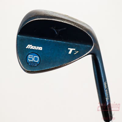 Mizuno T7 Blue Ion Wedge Gap GW 50° 7 Deg Bounce Stock Steel Shaft Steel Stiff Right Handed 35.5in